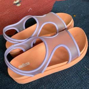 Melissa jelly platform sandal